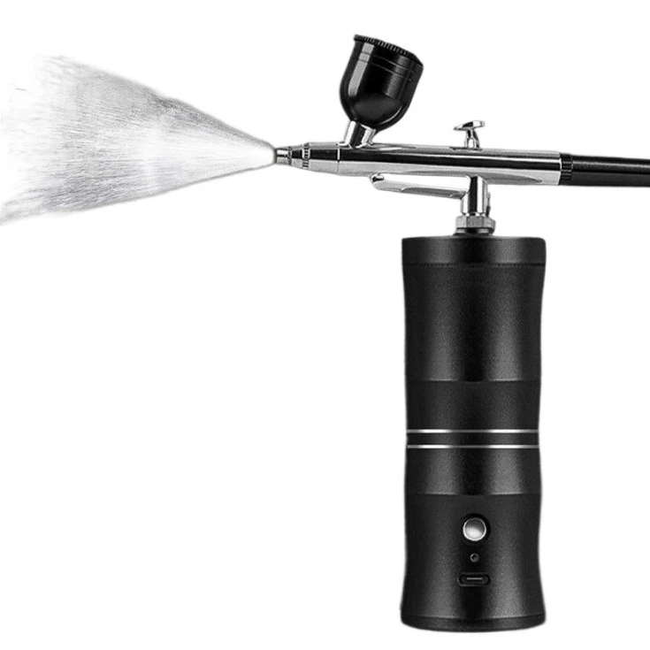 Electric airbrush gun, spray painting, nail art, acrylic paint spraying,, hand-painted figure coloring, airbrush tattoos