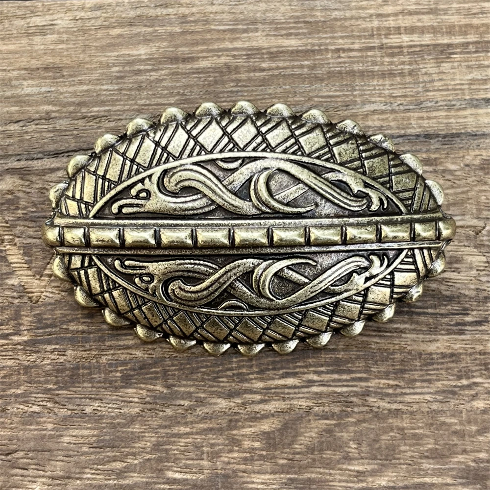 Nordic Dragon Brooch Medieval Mythology Viking Shield Ancient Badges Brooches Pin Sweden Scandinavian Talisman Jewelry