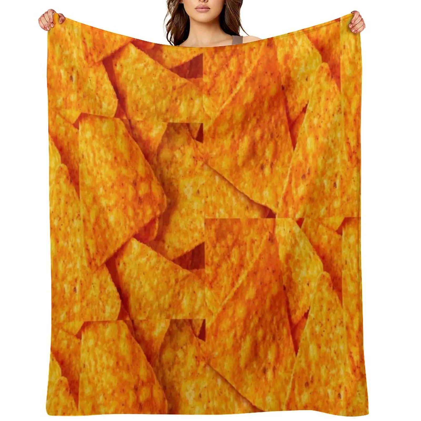 

Nacho cheese chips Throw Blanket sofa bed warm for winter Summer Beddings Vintage Blankets