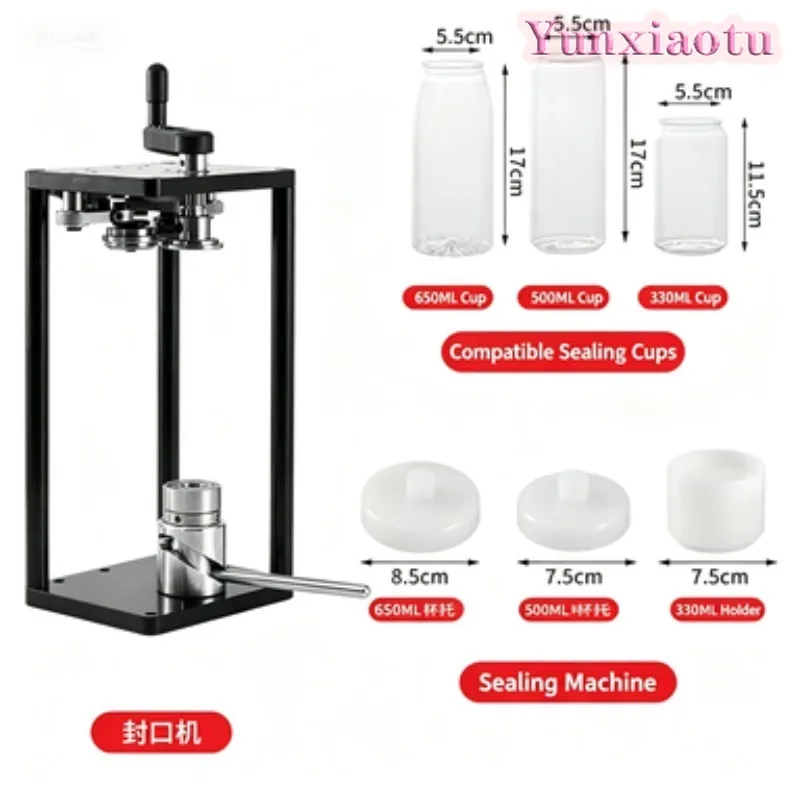 Manual Can Sealing Machine for Milk Tea Cup Sealing Easy Operation Portable Sealer