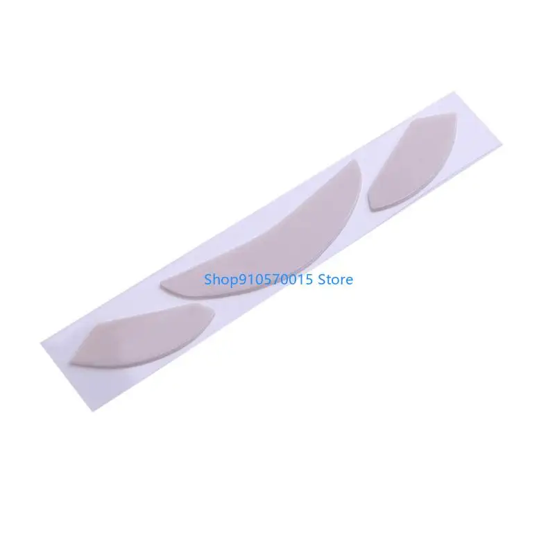 B95C 1Set Mouse Skates Feet Pads Mouse Feet Sticker for 100 100S Mouse White Rounded Curved Edges