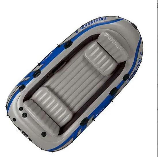 INTEX 3-4 persons inflatable canoe boats pvc inflatable boat kayak float