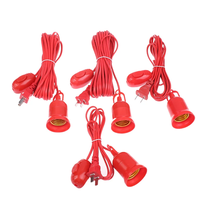 

Lamp Bases Universal With Switch Led Bulb Socket Adapter E27 Screw Lamp Holder Accessories Replacement Hanging Cord Extension