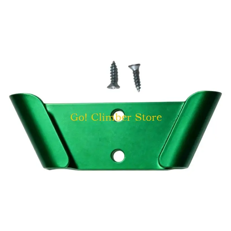 Q84C Screw-Mounted Tennis Racquet Holder, Single-Racquet Wall Storage with Paired Side Rests and Two Included Screws