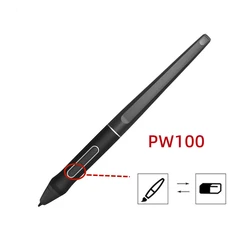 For HUION PW100 Battery-free Stylus EMR Pen Touch Screen with Two Customized Keys 8192 Levels for HUION Digital Graphics Tablets