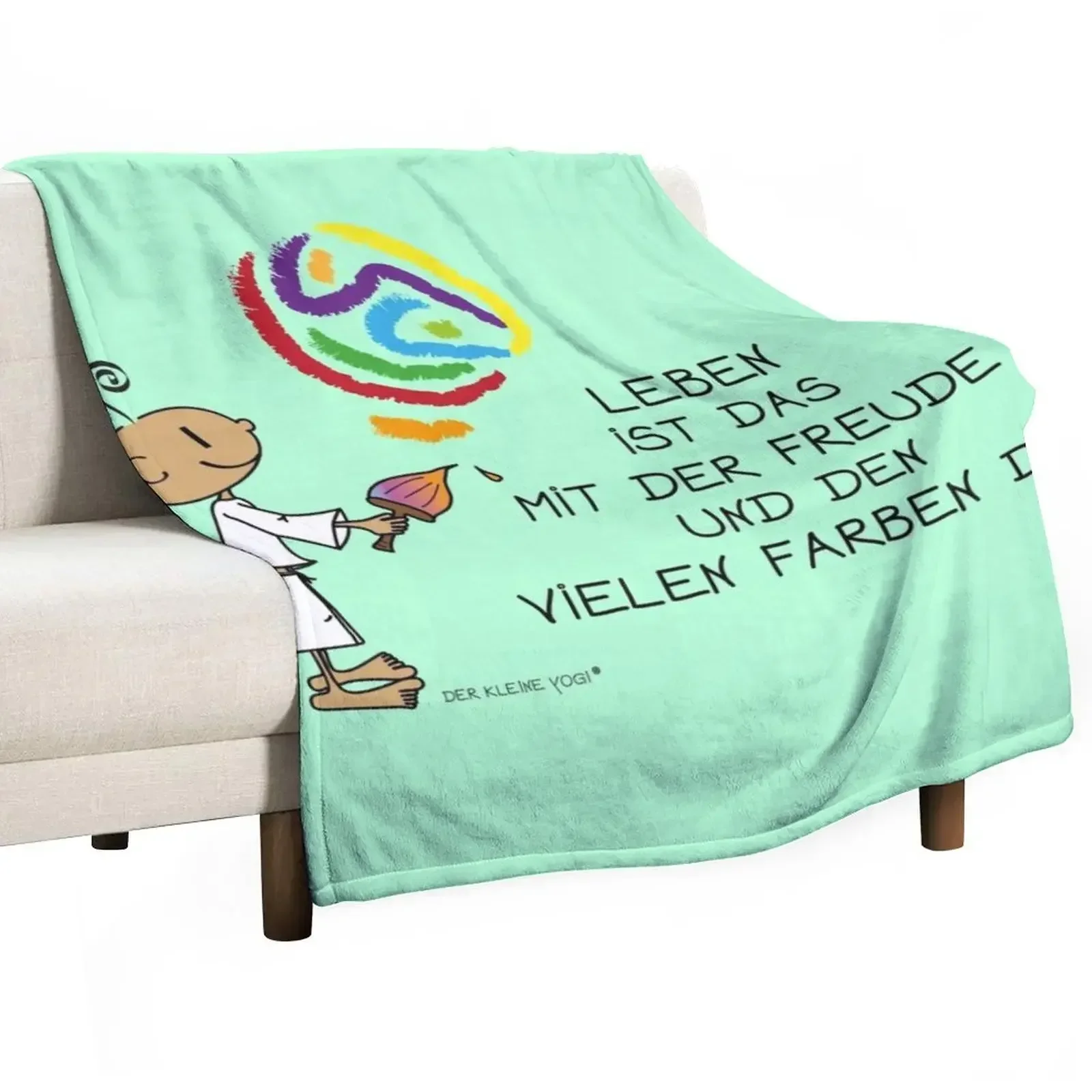 Life is that of joy Throw Blanket Thermal Sofa Throw Nap Blankets