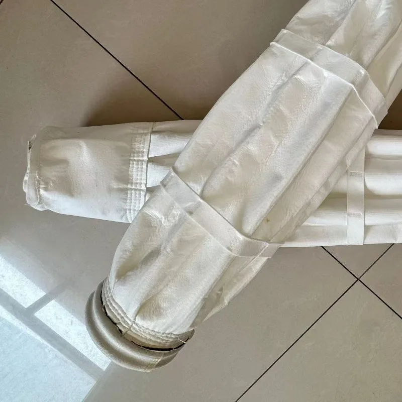 Pleated bag filter in polyester for high-efficiency industrial filtration for pulse jet dust removal and air purification