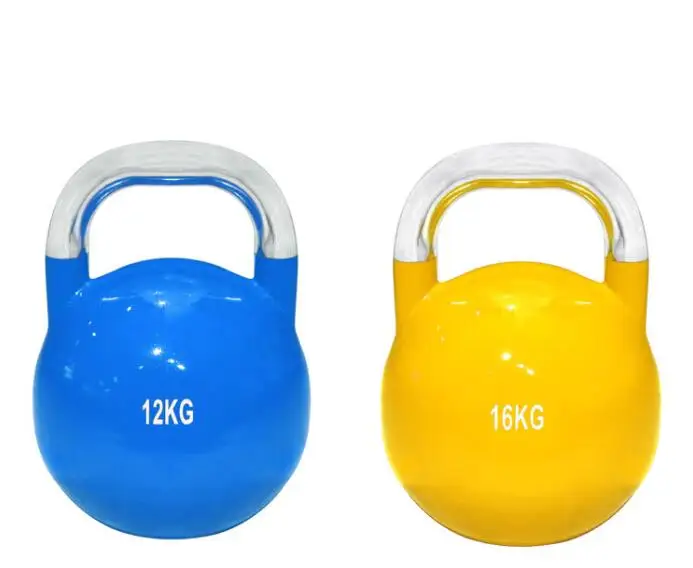 Stalowy Kettlebell do wypychania lakieru do czajnika i dzwonka w sprayu Kettlebells Fitness do podnoszenia hantli