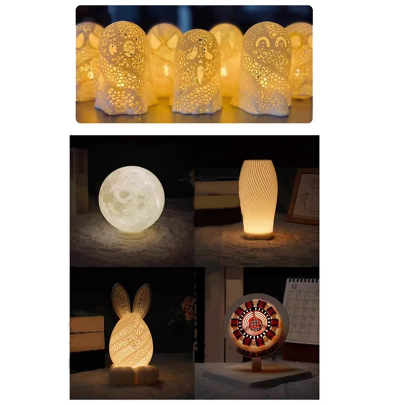 ABCA-For Bambu Lab Led مجموعة إضاءة قابلة للتعديل أجزاء المصابيح الأجهزة لتقوم بها بنفسك نموذج أبيض/بارد دافئ بدون 3 قطعة #3