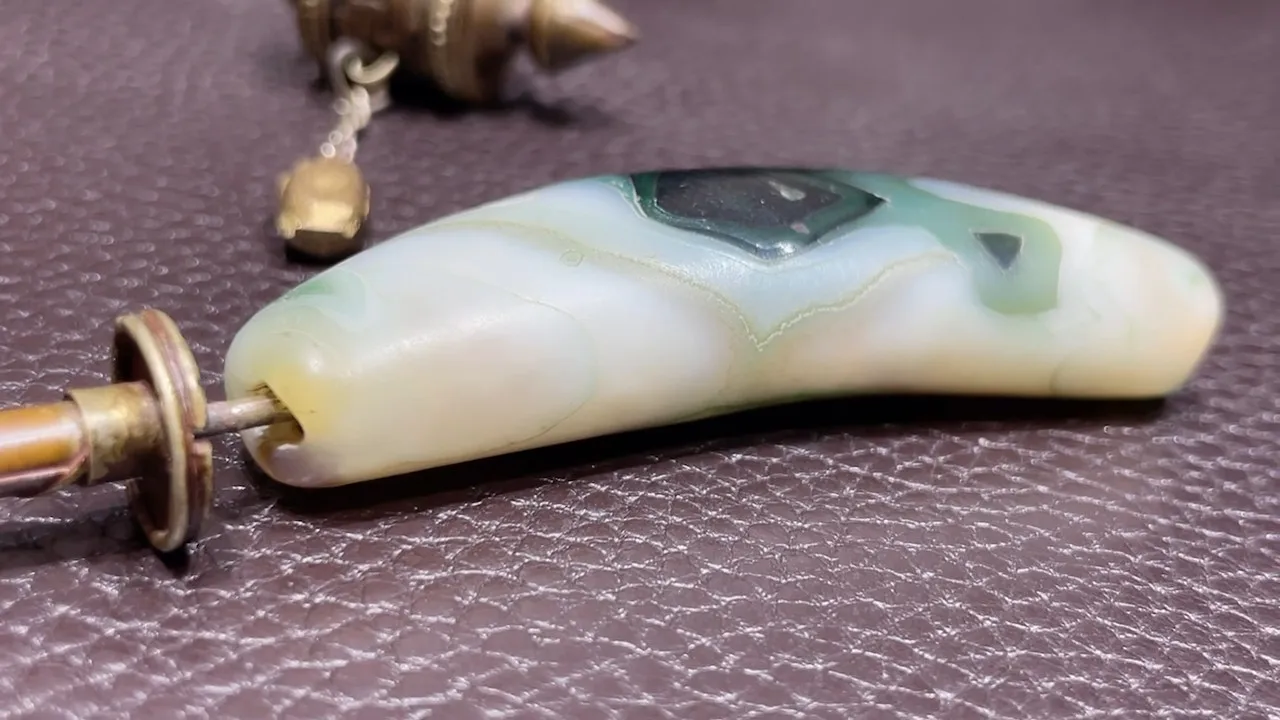 Tibetan Nepalese Himalayan Ancient agate Old Dzi Talisman eye Bead Amulet 2