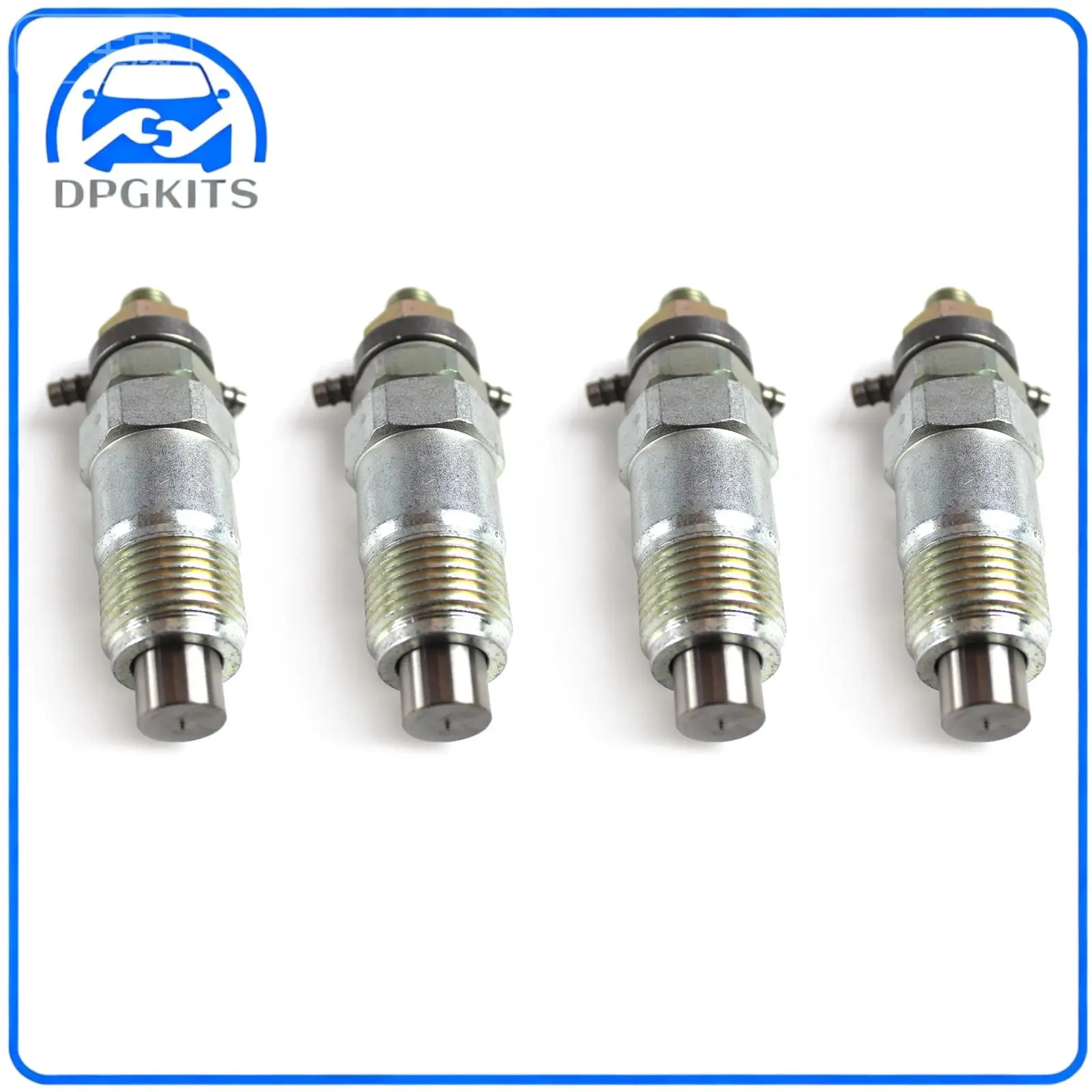 DPGKITS 4 Pcs Fuel Injectors Nozzel 15271-53000 For Kubota D1302 D1402 V1702 V1902 Engine Fuel Injectors Parts