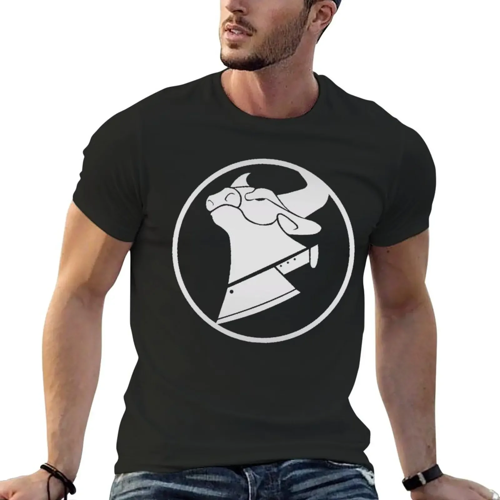 Cow Chop White T-Shirt shirts graphic tee plus sizes big and tall t shirts for men