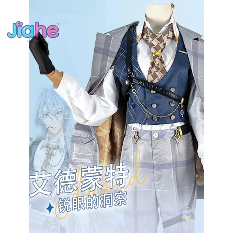 

Edmond Anime Nu: Carnival Sharp-eyed Insight Cosplay Costume Suit Gorgeous Handsome Uniform Halloween Party Man Woman Outfit