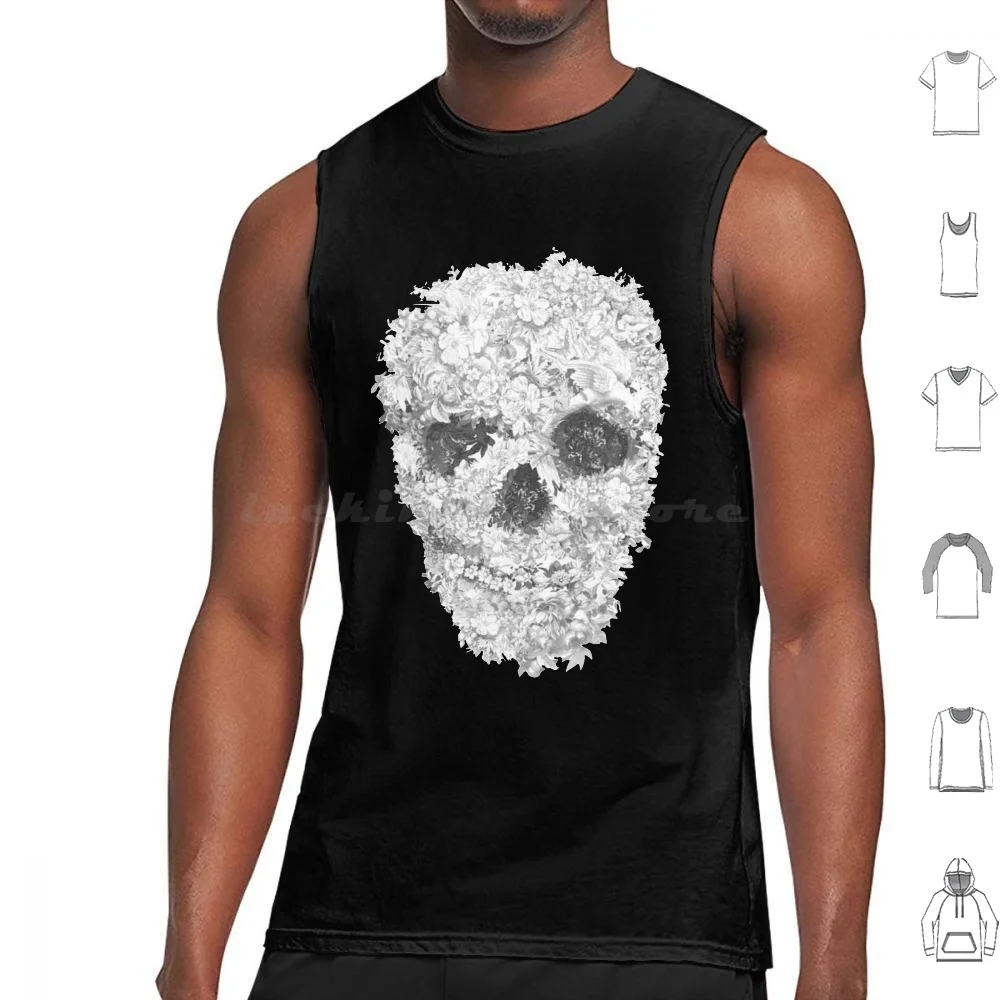 Skull Floral Essential T Tank Tops Print Cotton Shoes Sneakers Shoes 2021
