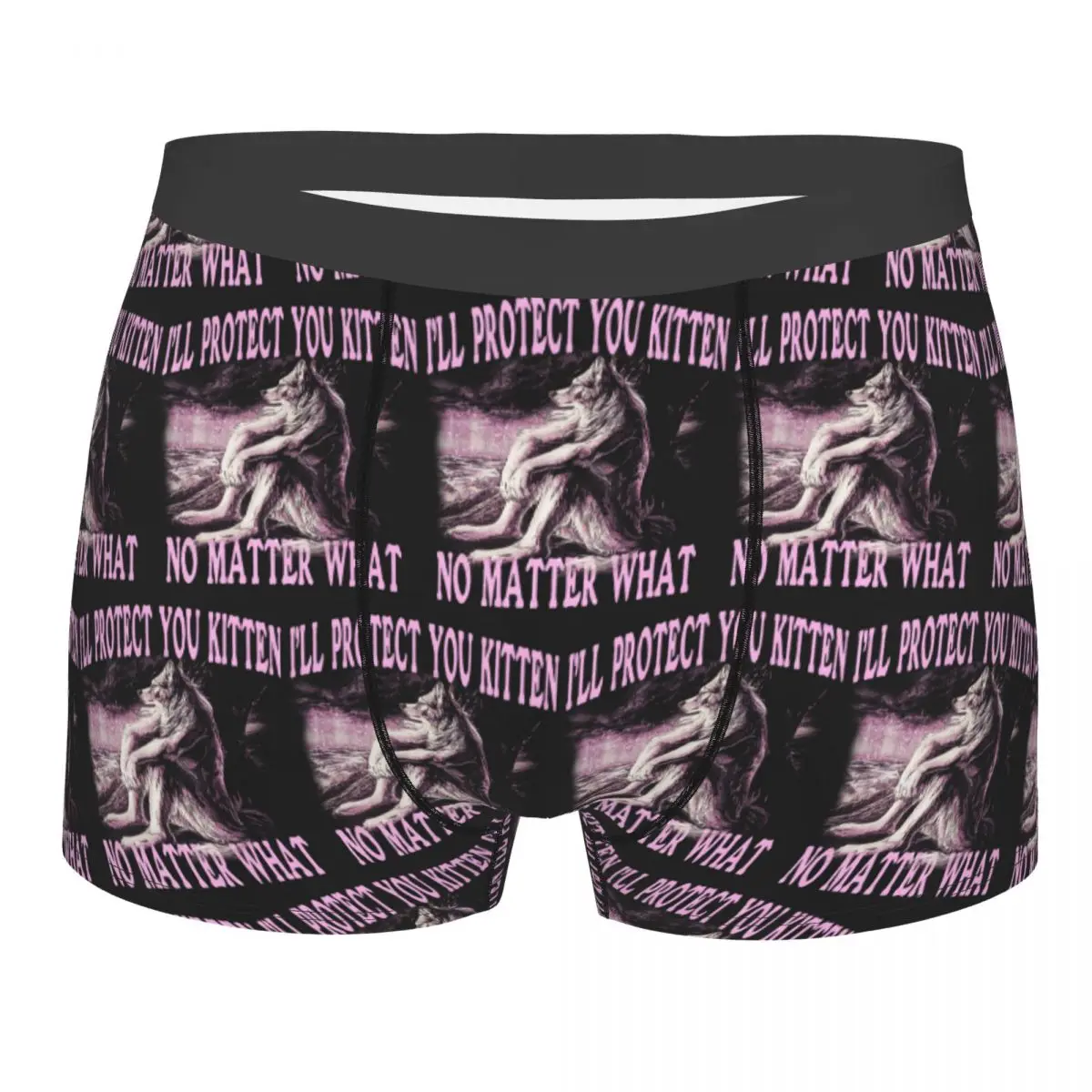 Calzoncillos tipo bóxer, pantalones cortos, diseño de lobo, calzoncillos de lobo alfa, calzoncillos de hombre, ropa interior transpirable para hombre, regalos para el novio.