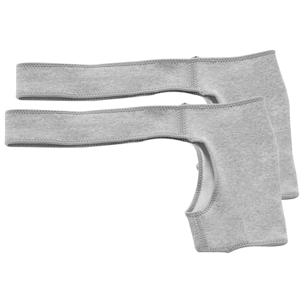 

2pc Sports Shoulder Pads Warm Brace Protector Adjustable Strap Sleeve L Size Fitness Gym Basketball Weightlifting