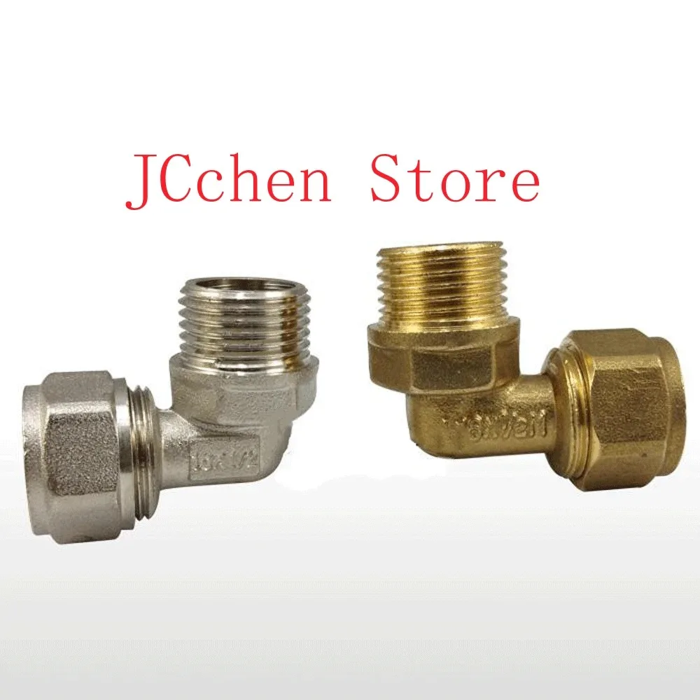 H58 Латунь DN15 DN20 Наружная резьба BSPP Колено Pex 1216/1418/2025 Фитинг для труб Алюминиевые пластиковые фитинги для труб для подогрева пола