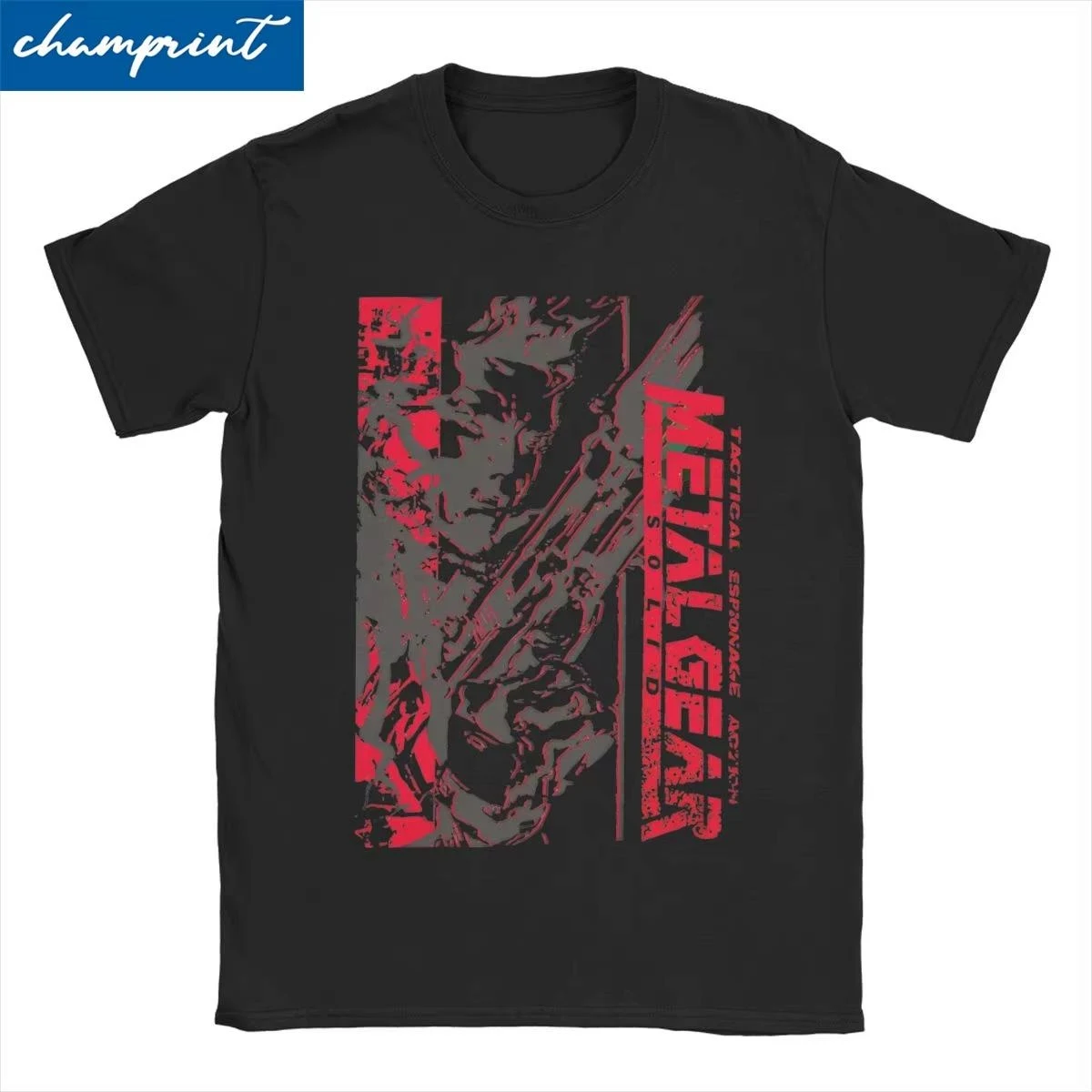 Men Women MGS1 Solid Snake Game T Shirt Metal Gear Cotton Tops