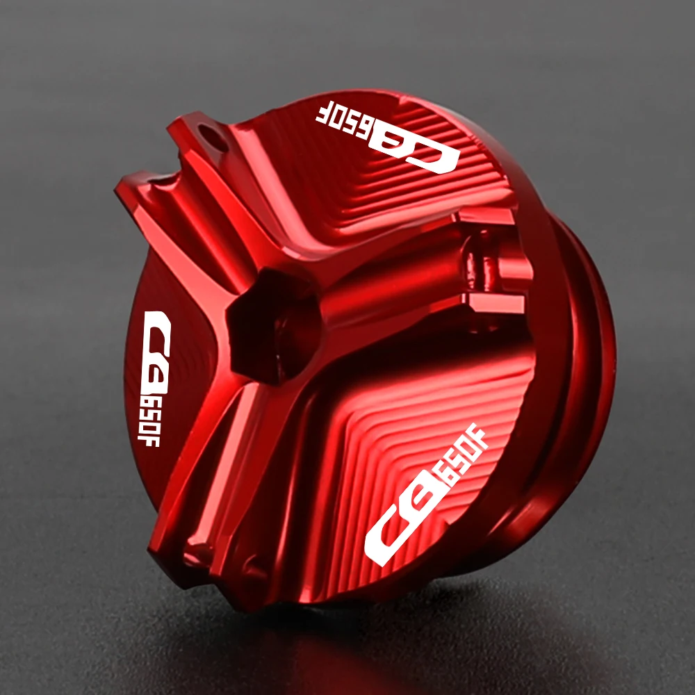 

Motorcycle Accessories Engine Oil Drain Plug Sump Nut Cup Cover For Honda CB650F CB650R CB 650 F/R CB 650F 650R Oil Filler Cup