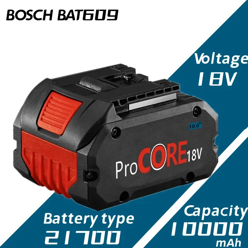 Imagem -02 - Bateria de Substituição Procore para Bosch Ferramentas sem Fio do Sistema Profissional 18v Bat609 Bat618 Gba18v80 21700 Cell Core18v 10000mah