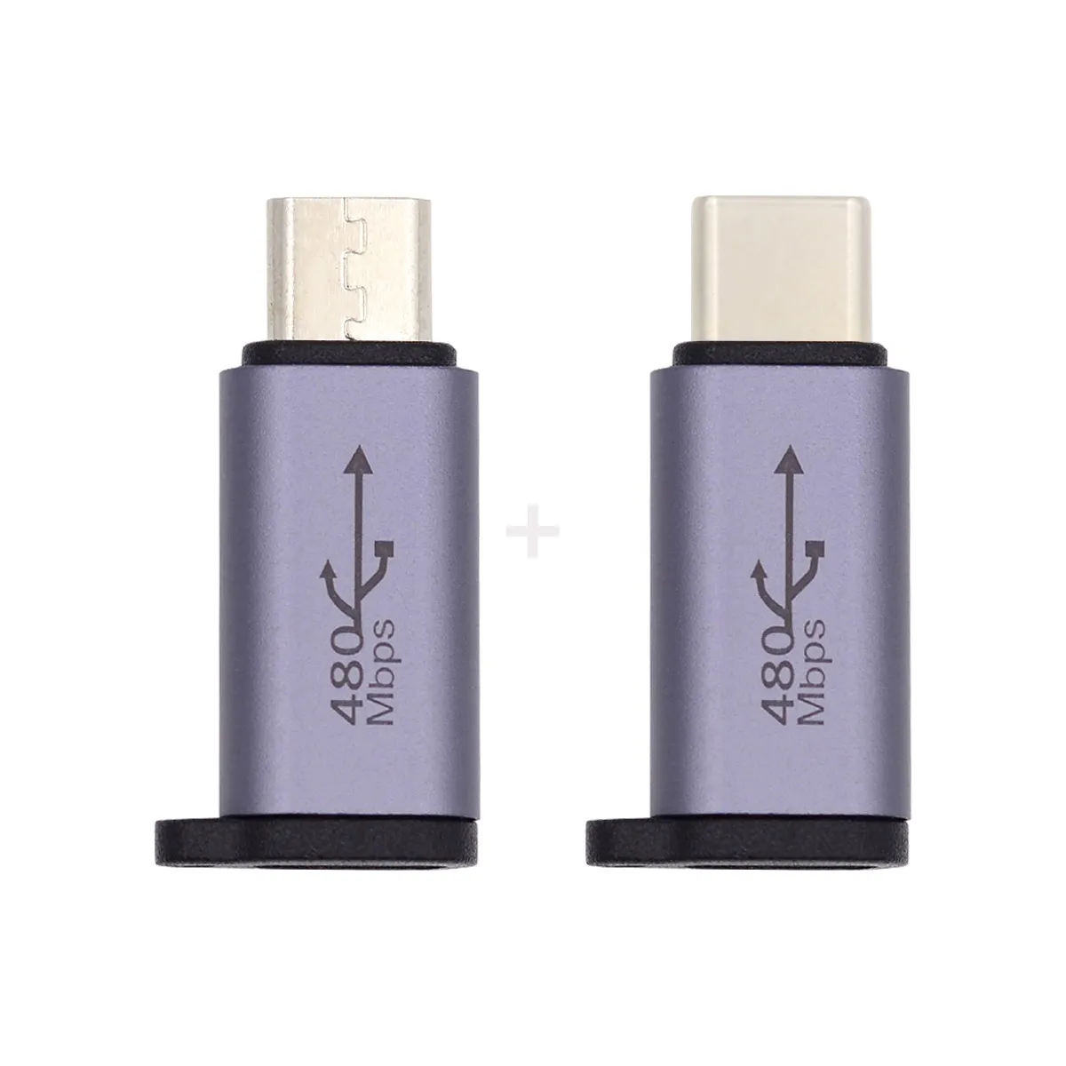 

Cablecc 2 шт./лот USB 2.0 8P Женский к Micro USB Type-C USB-C мужской Реверсивный адаптер типа C с отверстиями для цепи