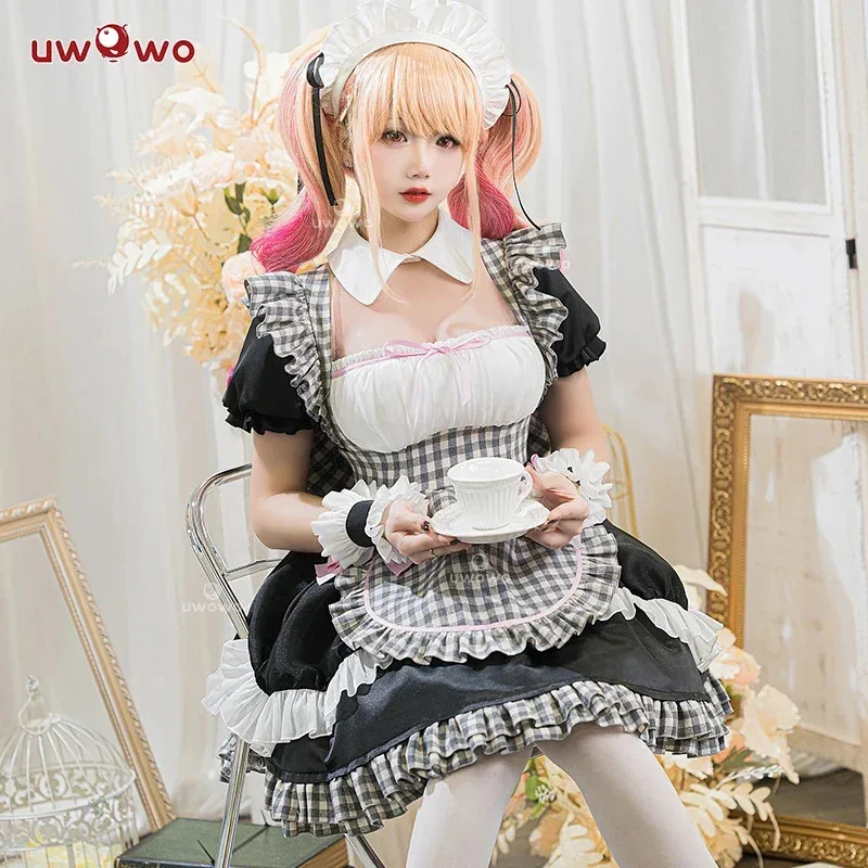 

In Stock UWOWO Marin Kitagawaa Cosplay Maid Costume Marin Kitawaa Cosplay Lattice Outfit Maid Dress Halloween Costumes