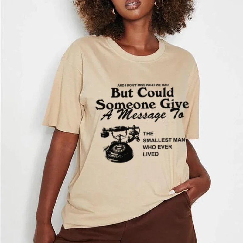 

Grunge Aesthetic Song Lyrics T-Shirts Trendy Cute Music Concert T Shirt Loose Hippie Vintage Graphic Tees Women Fashion Top Gift