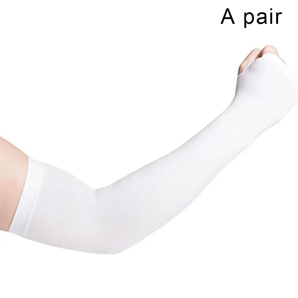 Sunscreen Cuff Arm Sleeves Summer Outdoor Cycling Arm Sleeves Cover UV Sun Oversleeves Ice Silk Covers Oversleeves