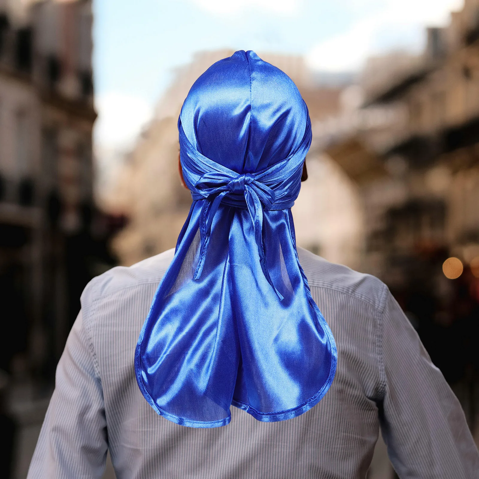 

2pcs Long Tailed Pirate Durag Headwrap Beanie Cap For Men Women Turban Cycling Surfing Hiking Outdoor Sports Hat