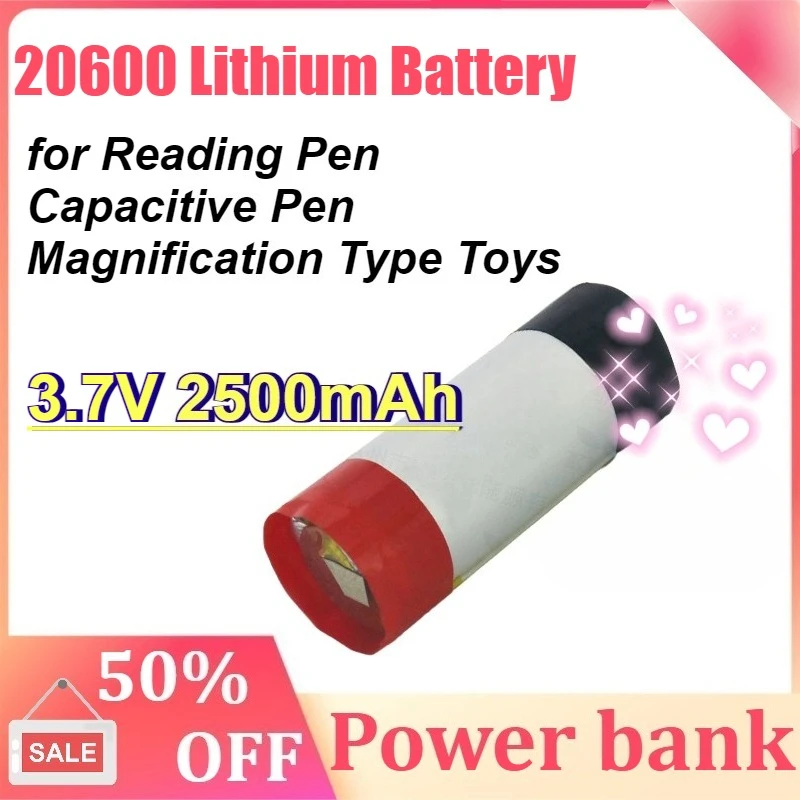 

20600 Lithium Battery 3.7V 2500mAh for Reading Pen Capacitive Pen Magnification Type Toys Sufficient Capacity Bateria