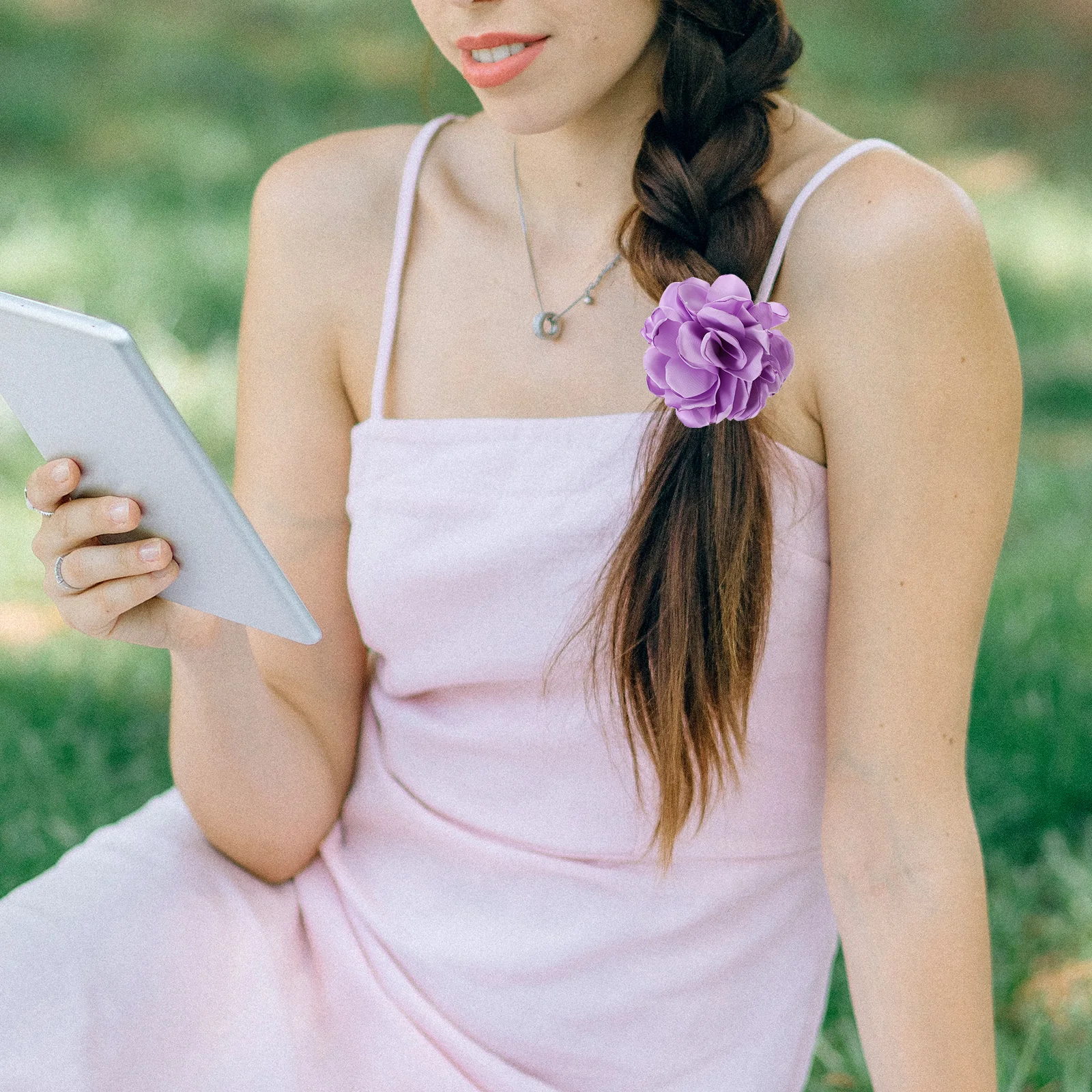 

8 шт. резинок для волос с искусственными цветами, эластичные резинки для девочек, для повседневного использования, вечеринок, церемоний, укладки волос, держатели для хвоста, головные уборы для девочек