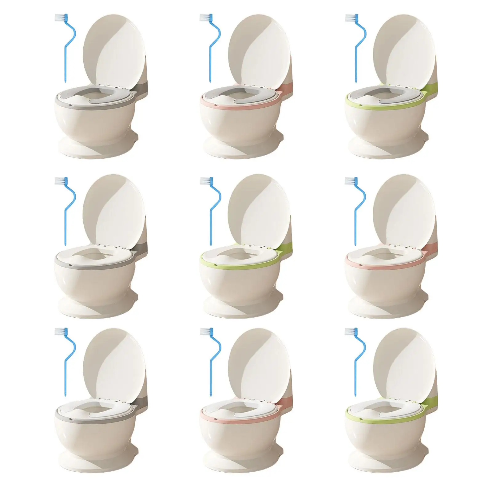 مرحاض الأطفال مريح وسهل التنظيف وعاء نونية قابل للإزالة للرضع #3