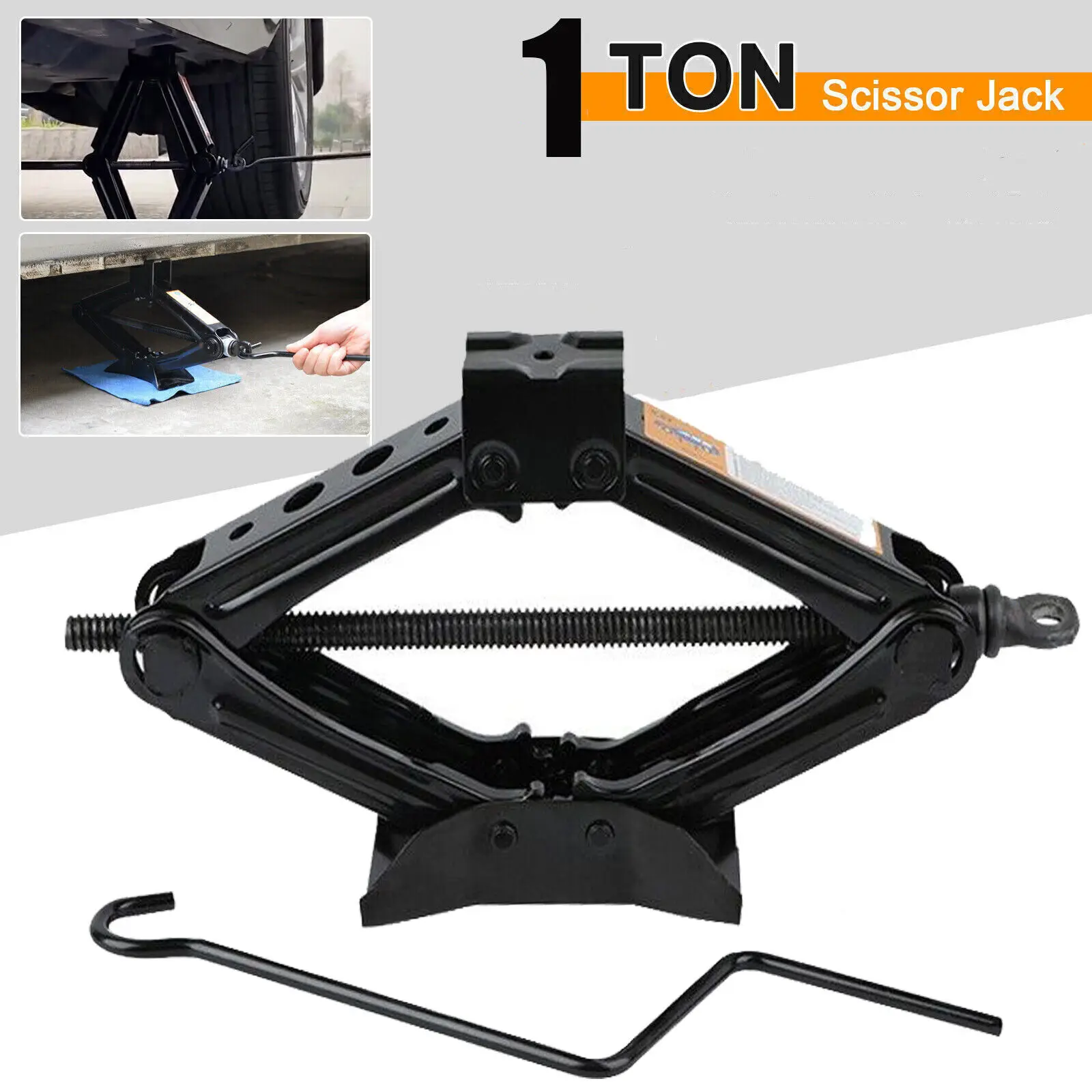 

Automobile Universal 1 Ton Manual Labor-Saving Jack Scissor Lift Car Replacement Tire Repair Tool Jack Accessories