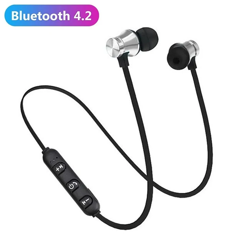 XT11 Magnetic Gym Wireless Headphone Sports In-Ear Headset Hanging Neck Style Earphone Noise Reduction Headphone With Microphone