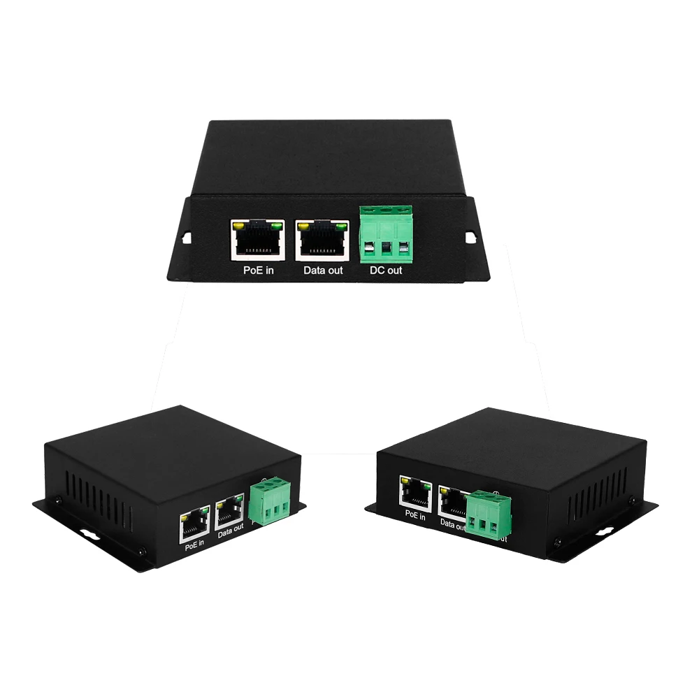 

2.5Gbe POE Splitter 30/60/90W |wall-mounting|industrial separator are optional|10/100/1000/2500M adaptive, port isolated