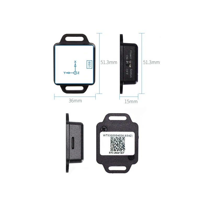 9-Axis WiFi Attitude Sensor Accelerometer Gyroscope Attitude Angle Magnetic Field Tilt Measurement WT901-WiFi