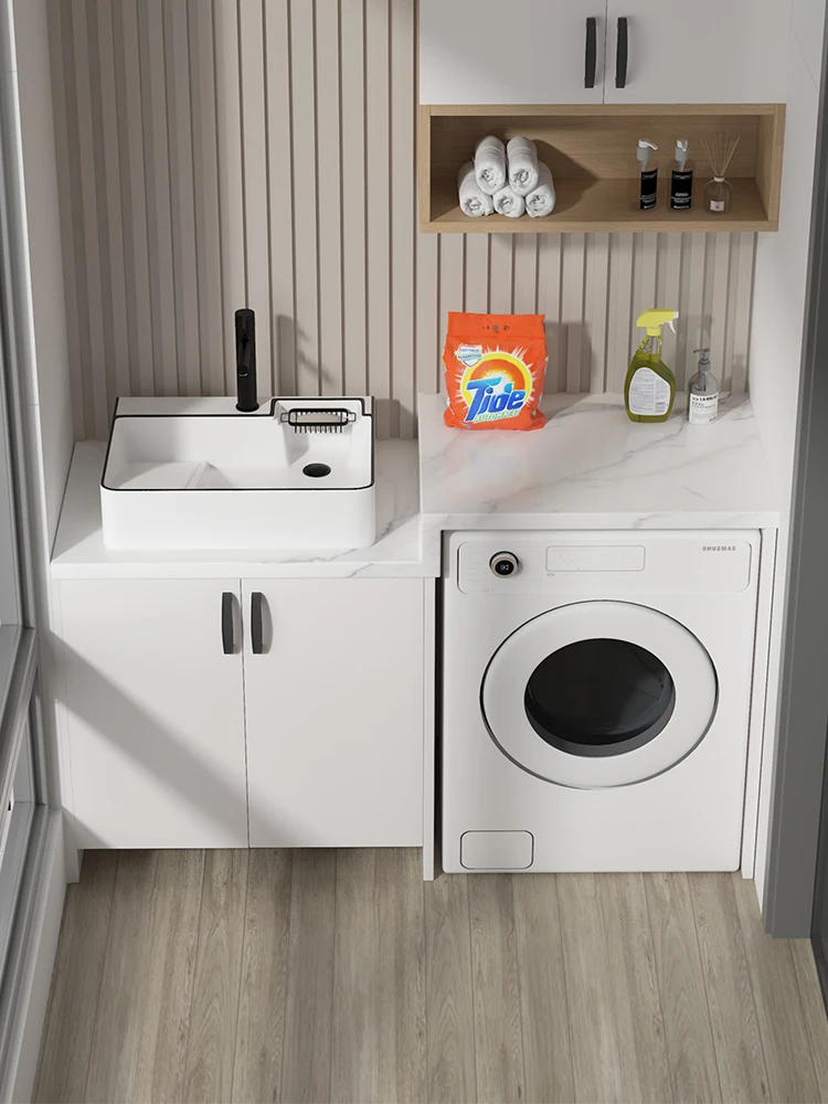 

balcony cabinet, laundry pool, sweeper, base station laundry cabinet, integrated cabinet, wash basin cabinet