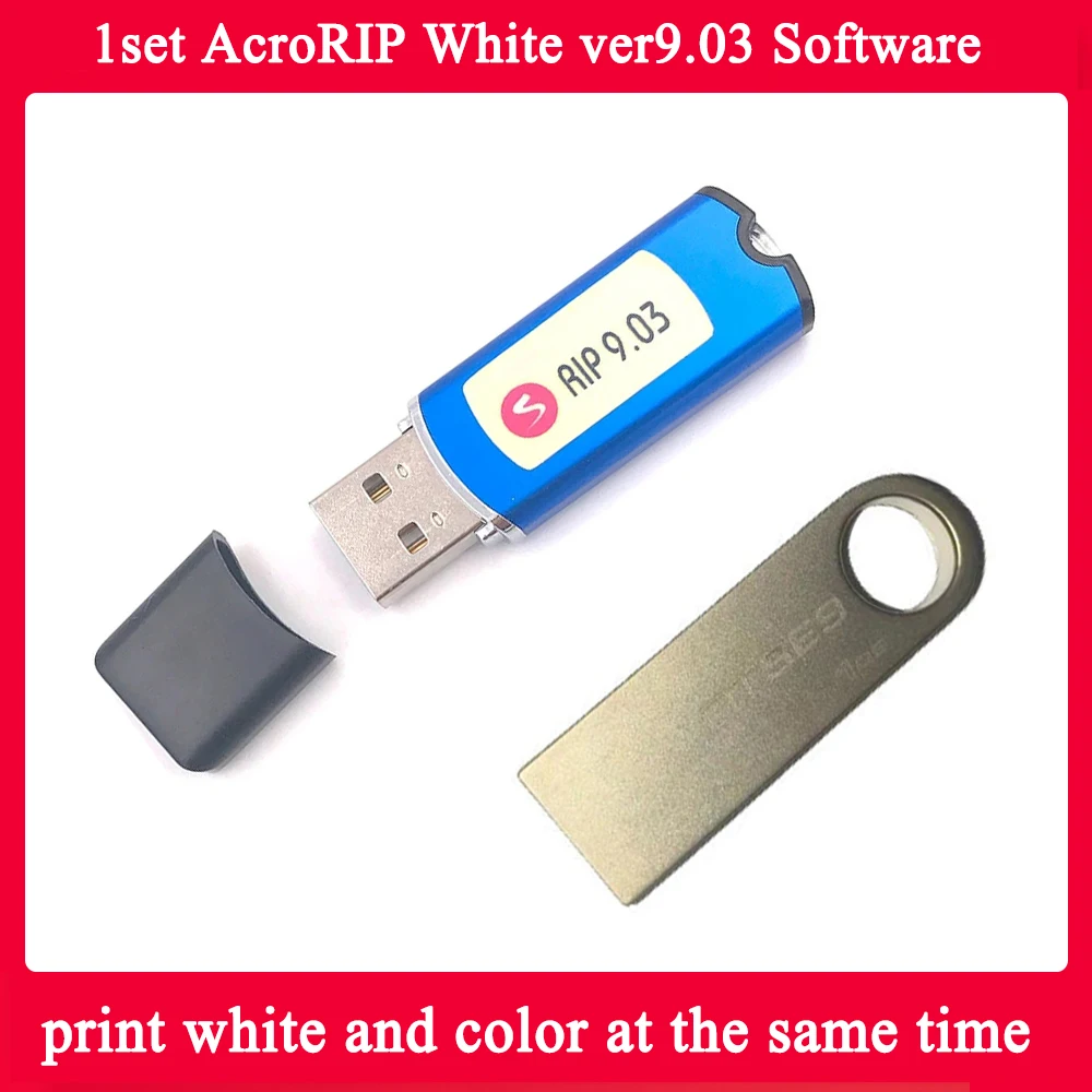 

AcroRIP White ver9.03 Software with Lock key dongle print white and color at the same time for Epson printhead UV flatbed Inkjet