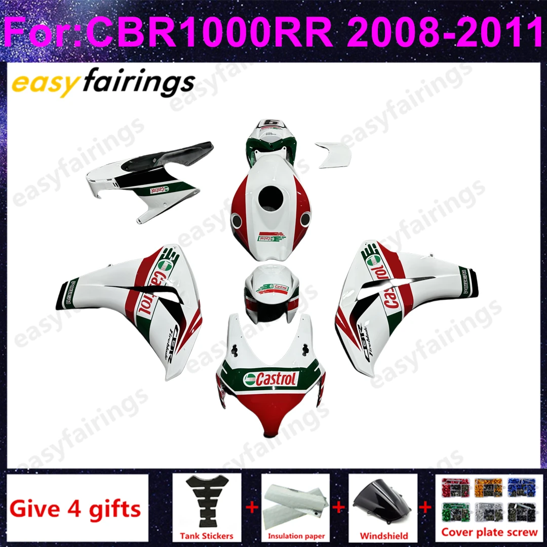 

Motorcycle Fairings Kit fit For CBR1000RR CBR 1000RR CBR1000 RR 2008 2009 2010 2011 Bodywork full fairing kit green red white