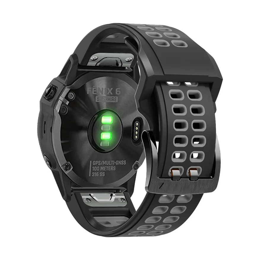 26 22MM cinturino in Silicone per Garmin Fenix 7X 7 6 6X Pro 5 5X Plus 3HR 935 Smartwatch QuickFit Easyfit Wristband Bracelet