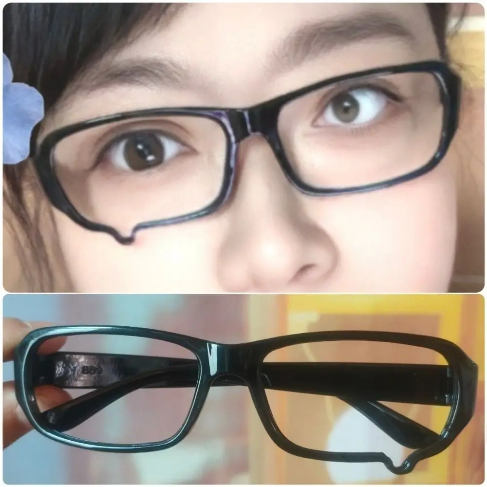 No Lenses Anime Tears Glasses Frame Black Frame Kawaii Style Dripping Tears Glasses Y2K Aesthetic Unisex Eyeglass Frame