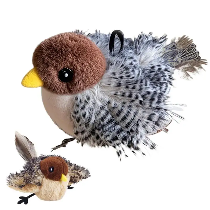 플래핑 새 고양이 장난감, 자동 비행 체이싱, 모션 센서 내장, 터치 활성화, 지저분한 새 고양이 장난감, 인터랙티브 고양이 장난감