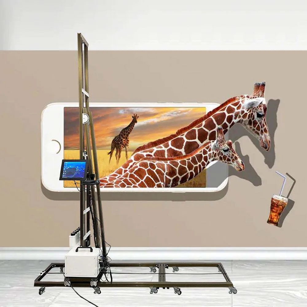 3D Inkjet Wall Printing Machine Intelligent Picture Wall Printer Machine 3D Mural Printing Machine