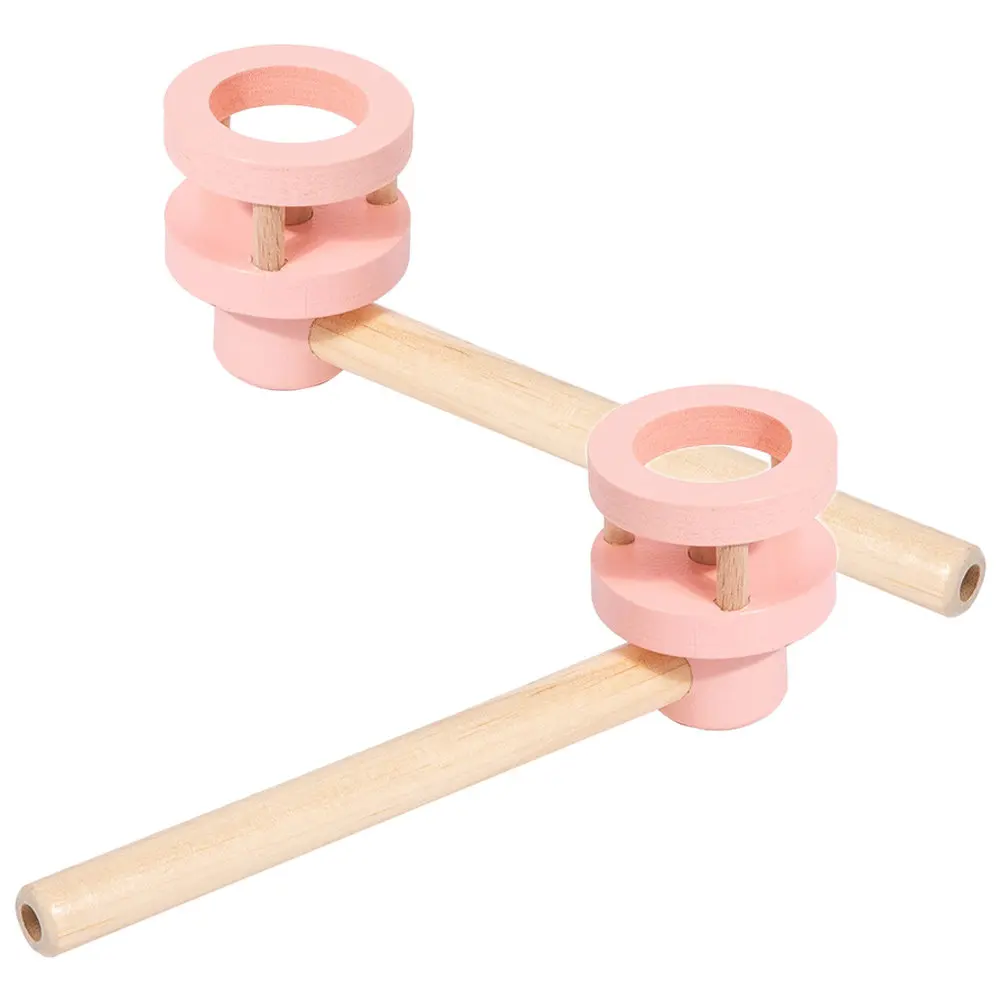 2Pcs Wooden Floating Blow Pipe Game for Kids Promotes Balance Coordination Motor Skills Hand Indoor Outdoor Family