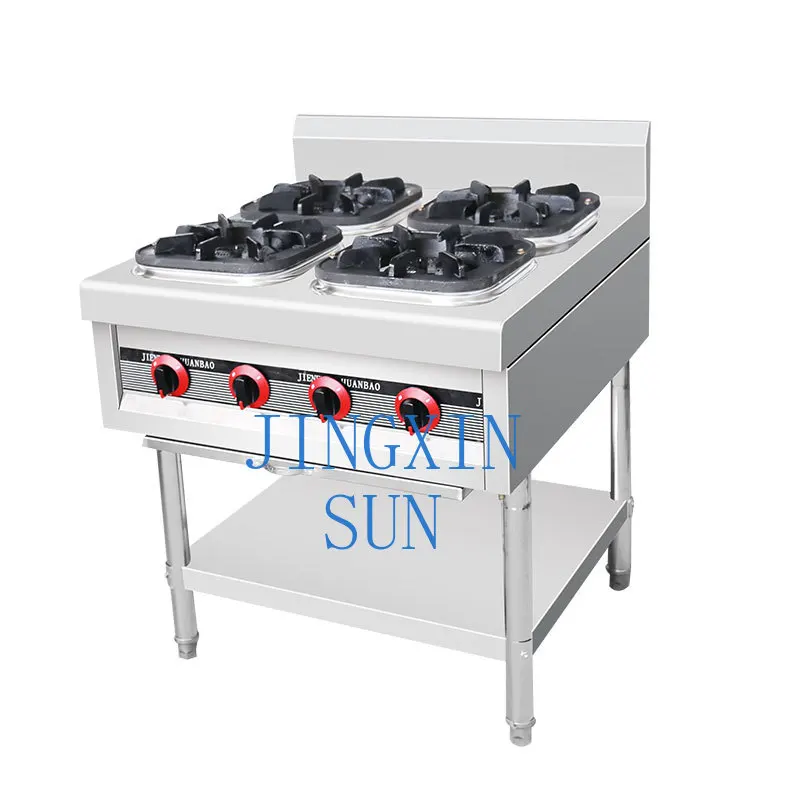 High Performance Commercial 4-head Gas Range Stock Pot  Gas burner Clay Pot Stove