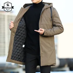 Men's Hooded Warm Windbreak Blazer Thicken High Quality Casual Winter Jackets Male Outdoo Wear-resistant Hiking Trekking Coats