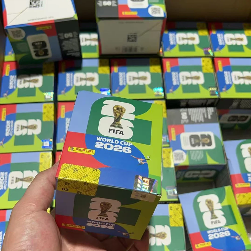 Hot Genuine 2026 FIFA World Cup Official Soccer Stickers Card Original Box Limited Sticker Album Collect Football Tcg Toy
