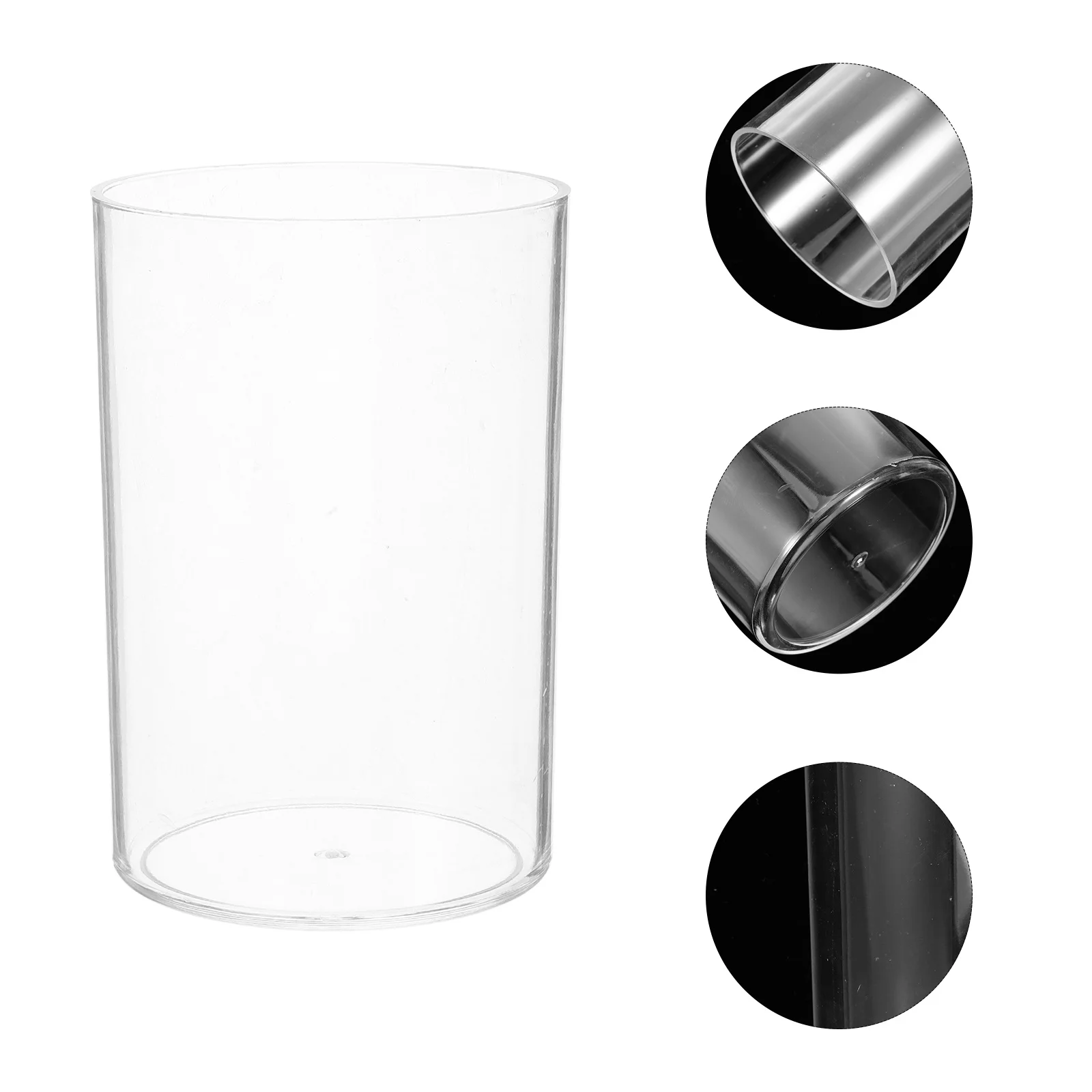 

3Pcs Clear Acrylic Pen Holder Transparent Desktop Pencil Organizer Makeup Brush Storage Stationery Holder for Office School