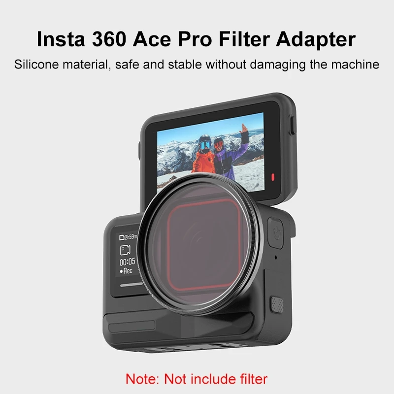 PULUZ Filter Bracket for Insta360 Ace Pro Filter Holder Metal Protective Filter Frame