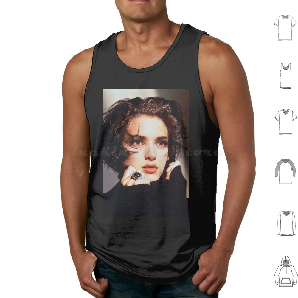 Winona Ryder Tank Tops Print Cotton Winona Ryder Winona 90S 90S Winona Ryder 90S Winona 80S 80S Winona 80S Winona Ryder